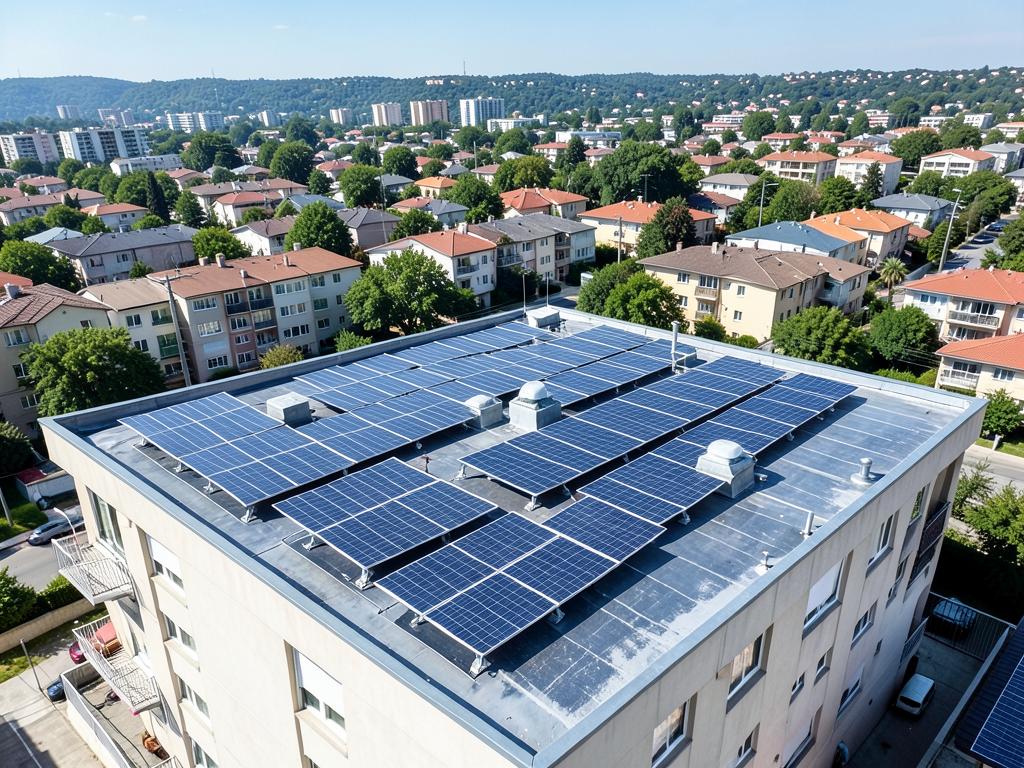 Instalación de energía solar para comunidades